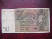 Banknot Niemcy - 20 marka 1929 r.