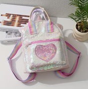 Uroczy błyszczący plecak dla dzieci