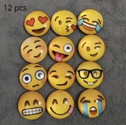 MAGNESY BUŹKI EMOTKI 12 SZTUK