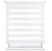 Roleta dzień noc MERCURY TEXTIL 100x180 cm | biała | dwuwarstwowa NOWA 