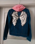 Kurtka jeansowa dziewczęca