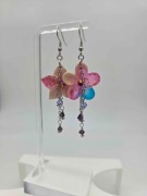 Kolczyki | Stalowe kolczyki z kwiatami