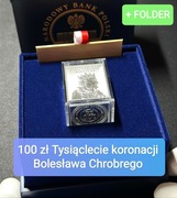 100 zł Tysiąclecie koronacji Bolesława Chrobrego - 10 UNCJI SREBRO -