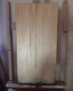 Obraz 30x60 akryl ręcznie malowany "czyste zloto"