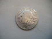 POLSKA MONETA 2 zł  1933 r. GŁOWA KOBIETY JADWIGA (SREBRO ) zzm