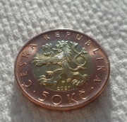 Czechy Republika 50 koron korun 2021 KM# 1 Praga Hradczany Zamek królewski