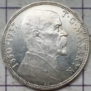Czechosłowacja 10 koron 1937 12g Ag 700 Masaryk