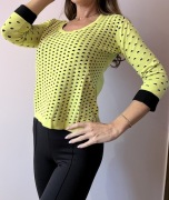 PINKO sweter zielony neon rozmiar XS / S
