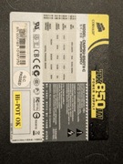 Zasilacz Corsair TX850 850W 80 plus bronze