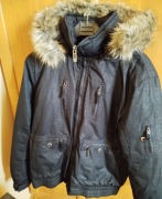 Kurtka męska zimowa, kożuszek / kaptur / ciepła r. M