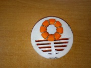 Odświeżacz powietrza przenośny plastikowy pusty PRL lata 60 70 kwiatek