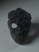 Czarna Maska Nekromanty - Mroczny Atrybut Kolekcjonerski Halloween