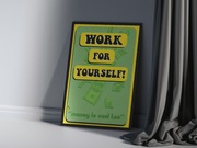 Zabawny, inspirujący Plakat