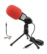 Mikrofon kondensacyjny studyjny gamingowy youtube podcasty 3,5mm jack