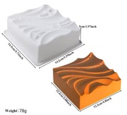 KOSTKA forma silikonowa 14.5*5 forma silikonowa do pieczenia ciast, deserów