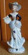 Porcelanowa figurka Kobiety z lirą