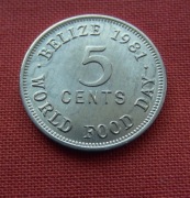1. BELIZE 5 CENTS 1981 FAO. KM 64. UNC
