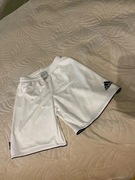 Białe spodnie Adidas Climalite, rozmiar S szorty spodenki