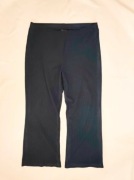 128 Czarne elastyczne spodnie na gumce szerokie nogawki rozmiar 44