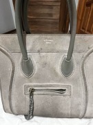Céline Medium Luggage Phantom – grey suede