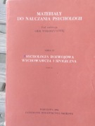 Psychologia rozwojowa wychowawcza i społeczna WOŁOSZYNOWA