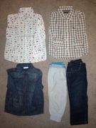 Zestaw spodni i koszul dla chłopca r. 86 H&M Next