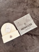 Czapka Zimowa Unisex Moncler Biała Ecru Rozmiar Uniwersalny