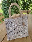 Torebka na szydełku rękodzieło 