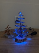 Drzewko podświetlane AMETYST 20cm. +małe 10cm bursztynowe