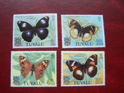 Tuvalu 1981 MNH  mi. 133/36 Fauna Owady Motyle