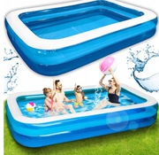 BASEN OGRODOWY DMUCHANY Duży Rodzinny prostokątny Ogród Taras 262 x 175cm