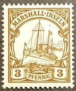 KOLONIE NIEMIECKIE - MARSHALL - INSELN Mi 13 ** - czysty - stan - GABINET