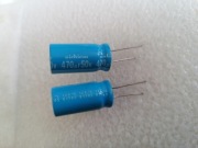 Kondensator 470uF 50V Nichicon 125*C  ekstremalnie  wytrzymałe 13x26  2szt