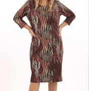 Sukienka na jesień idealna do pracy rozm 50 rękaw 3/4