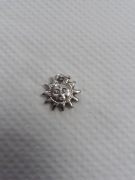 Wisiorek posrebrzany słońce 1szt