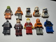 LEGO FIGURKI SERII STAR WARS NIEKOMPLETNE 10 szt