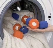 KULE GĄBKA DO WYŁAPYWANIA SIERŚCI WŁOSÓW Z UBRAŃ DO PRALKI SUSZARKI