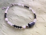 Bransoletka turmalin z jadeitem 