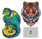 NOWE Drewniane puzzle Unidragon 700 elementów