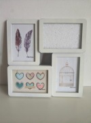 Ramka na 4 zdjęcia 10 x 15 cm Fotorama Galeria Biała