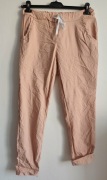 Nowe spodnie damskie gnieciuchy róż R - M/L Made in Italy