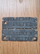 Nieśmiertelnik STALAG oryginał