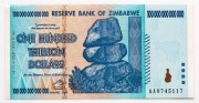 Zimbabwe 100000000000000 dolarów 2008 P.91 (100 bilionów) UNC