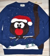 74^ next Świąteczny sweter Ptaszek  XL