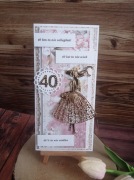 Kartka 3d pamiątka prezent 18 30 40 urodziny