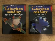 Książka Oxford Nowy leksykon szkolny Rośliny i zwierzęta Nasz Świat 2 szt.