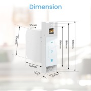 Elektryczny nawijacz do rolet SMART home WiFi US15, pasek 23 mm