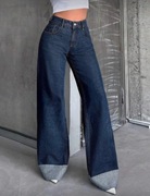 Spodnie jeansy wide leg