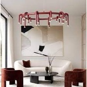 Nowoczesna lampa design fi 103 cm karminowa czerwona LED 3000K