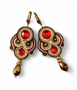 Kolczyki sutasz Nane Sutasz rękodzieło artystyczne 